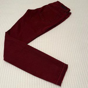 Articles of Society Skinny Cranberry Raw Hem Skinny Jeans Size 25